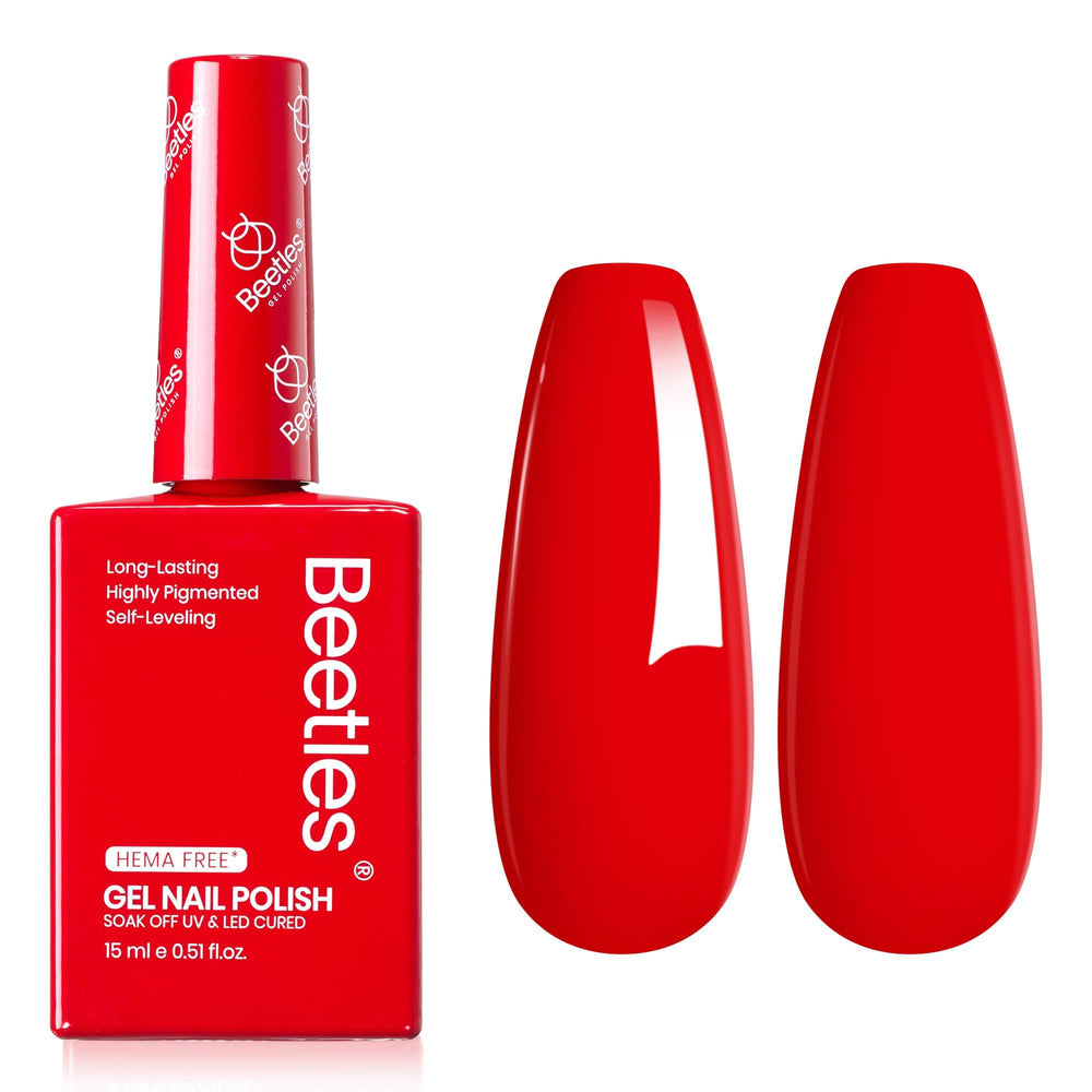 beetles Gel Polish packaging with bottle set showing color-coded bottle convenience