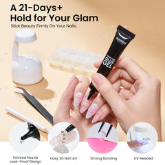 beetles rhinestone glue bottle with applicator tip for secure bead adhesion