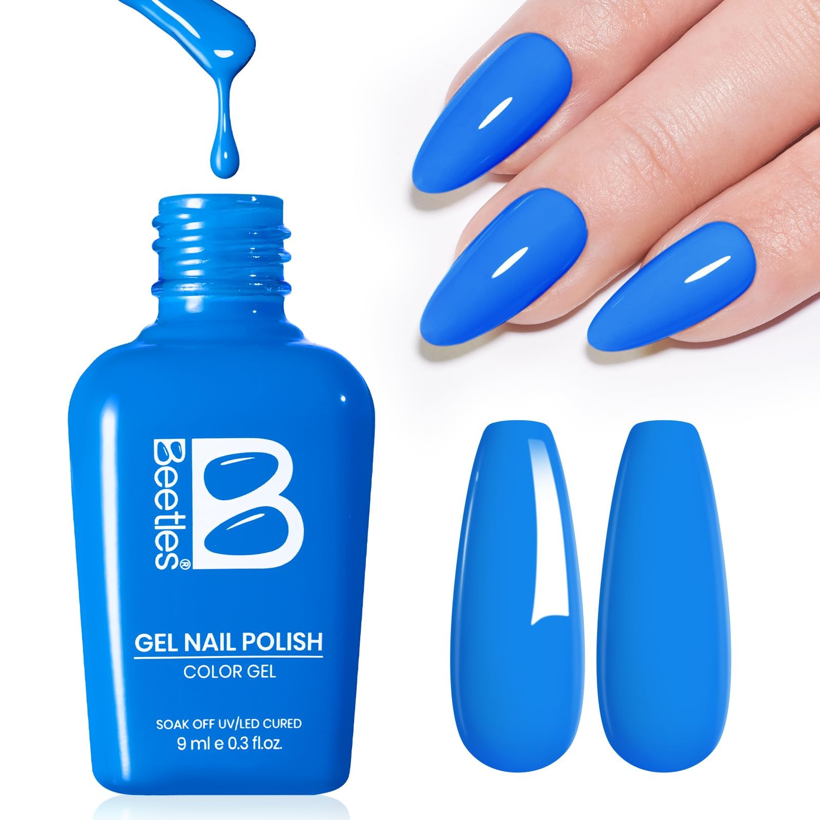 Beetles Gel Polish bottle on a salon tray illustrating professional-ready packaging and use