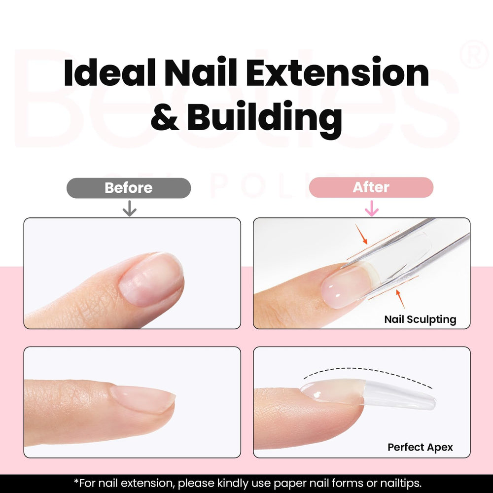 brush applying beetles gel illustrating easy sculpting and controlled flow benefit