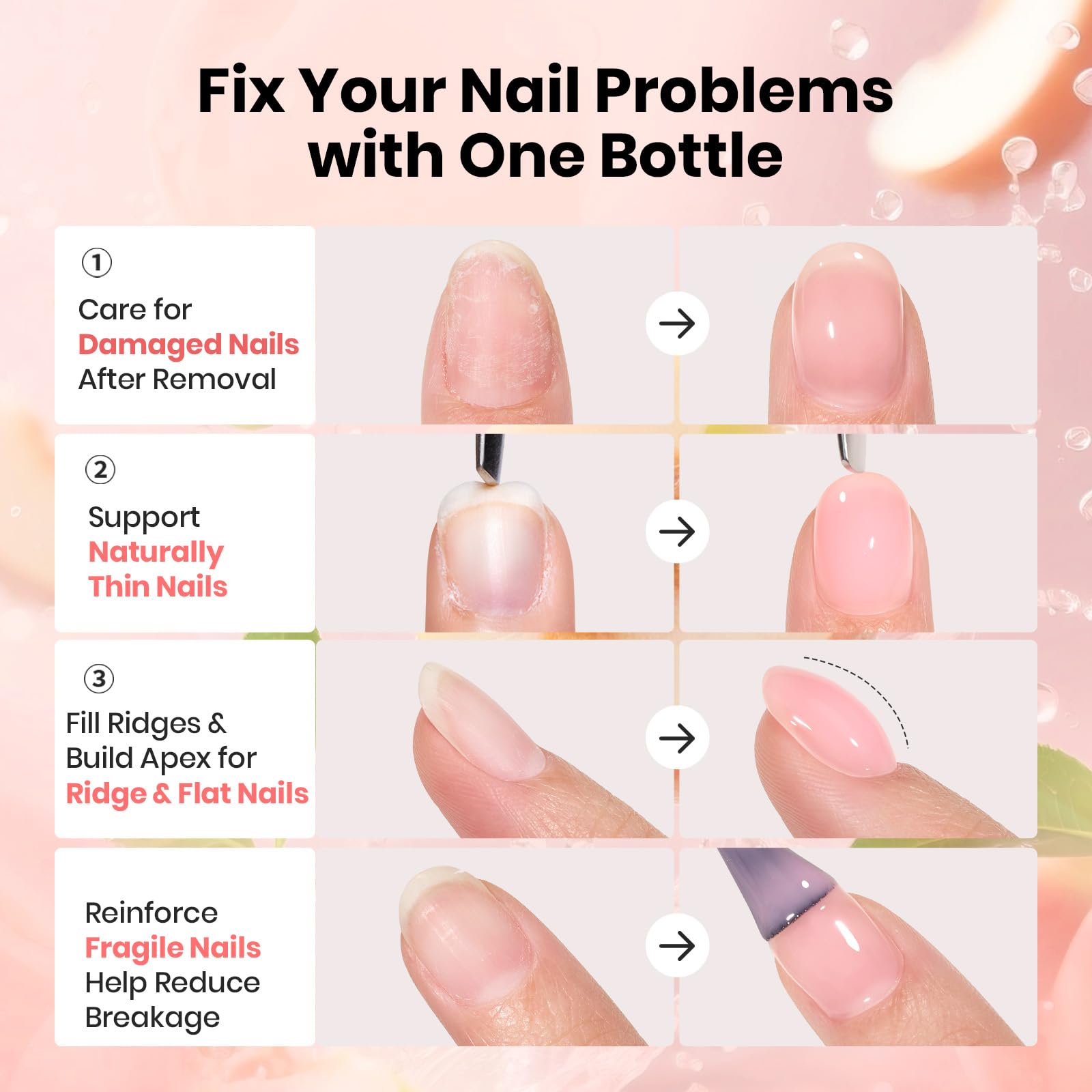 Beetles finished manicure on hands showing elegant rosy nude nails and everyday style