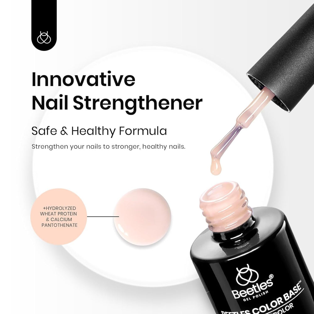 Beetles Rubber Base Gel texture brush stroke demonstrating smooth self-leveling finish
