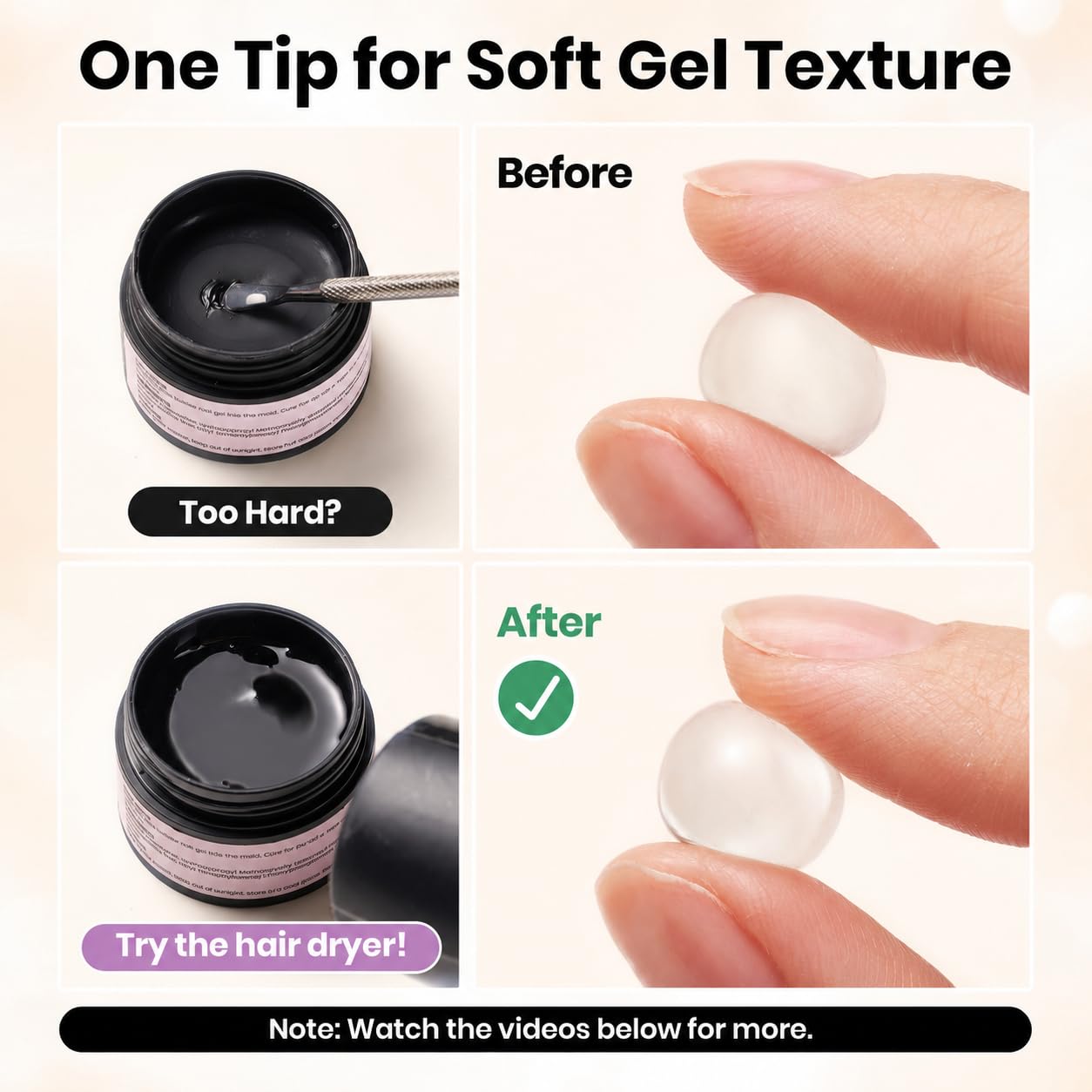 beetles finished snowy-cone nails in salon setting highlighting durable, glossy finish