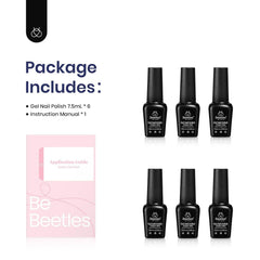 Beetles Gel Polish bottle in hand for scale demonstrating compact salon-ready size