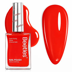 beetles scarlet red front packaging showing vibrant color and glossy benefit
