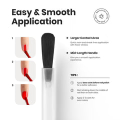 beetles on model fingertips demonstrating glossy finish for polished look benefit