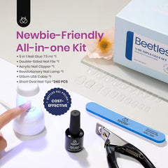beetles short oval tip close-up highlighting smooth edge for natural fit