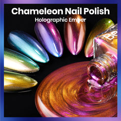 Beetles six bottles arranged flatlay showing color range and holographic effect