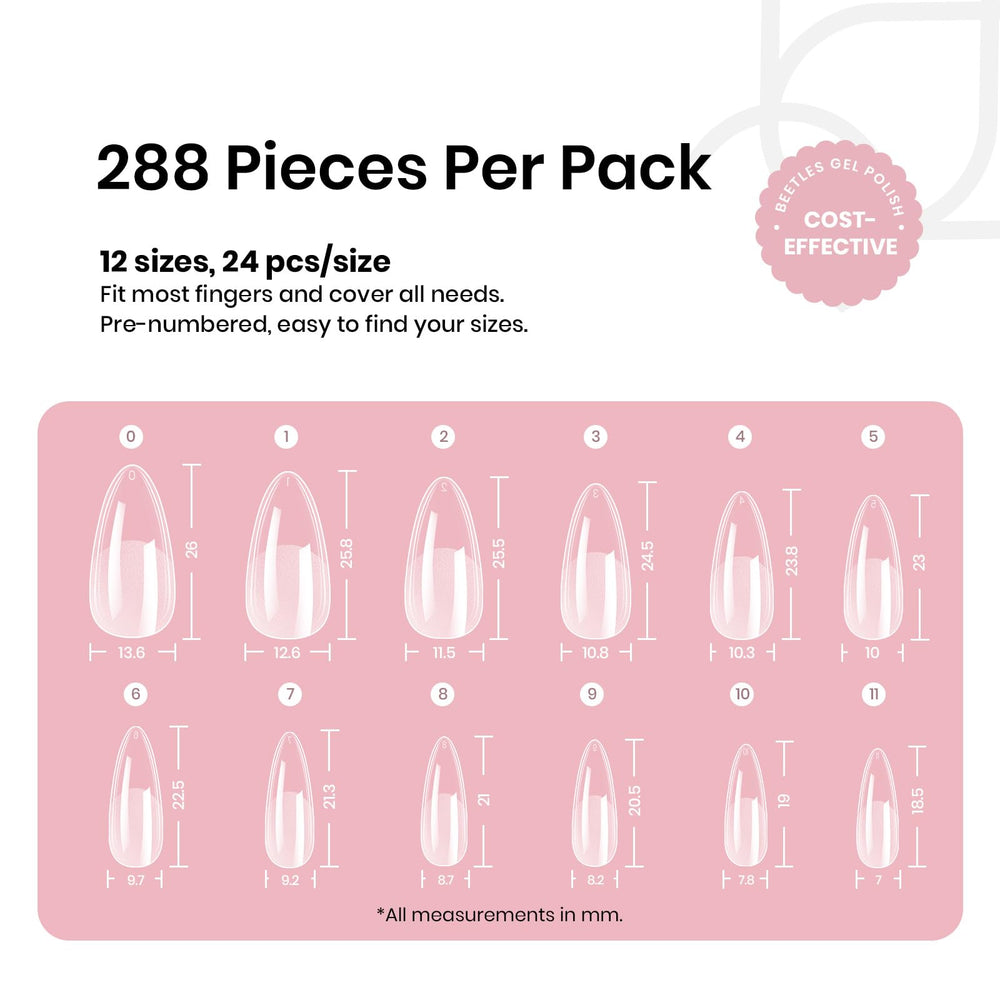 Beetles 12-size array organized display for precise finger matching