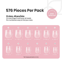 beetles numbered size chart display for fast accurate tip selection