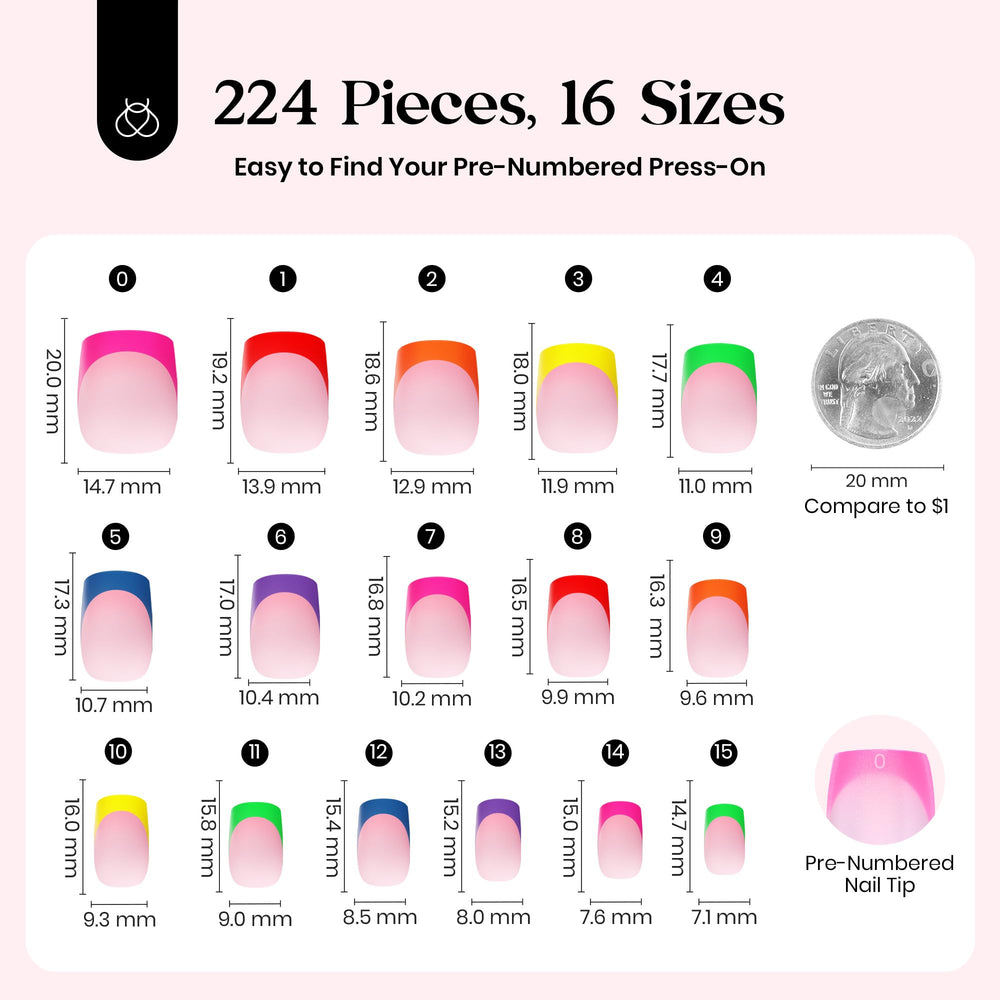 Beetles numbered size labels 0–15 shown to help find the perfect fit