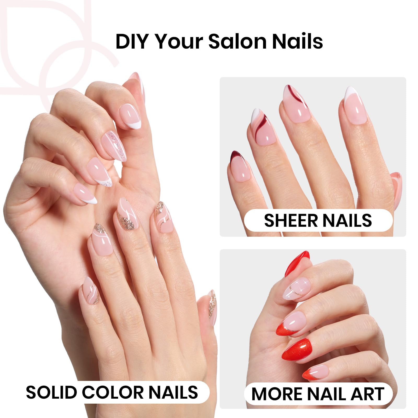 Beetles Gel Polish size layout 00–14 organized to help match natural nails quickly