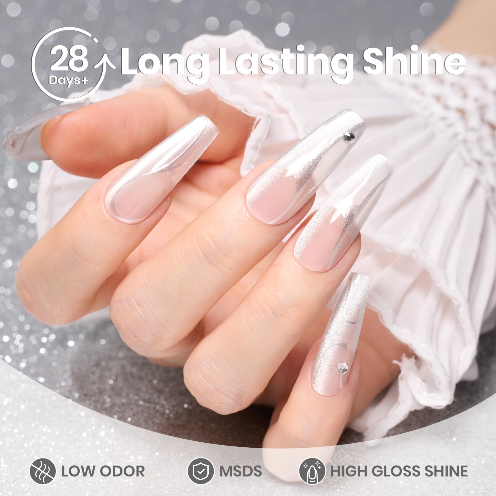 Beetles sparkle under light highlighting reflective shimmer, displays intense mirror-like sheen