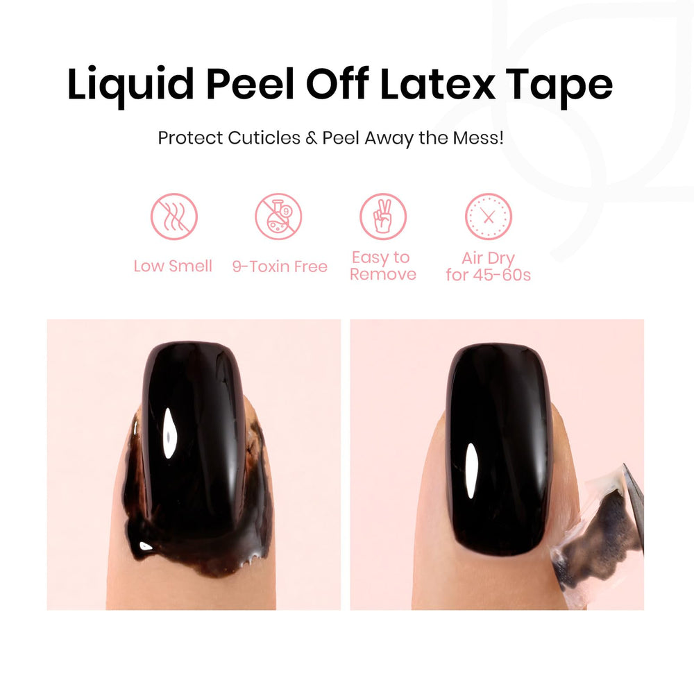 beetles stamped french tip results showing crisp white tips and professional look