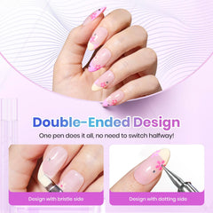 Beetles Gel Polish stickers and rhinestones contents for quick, decorative finishes