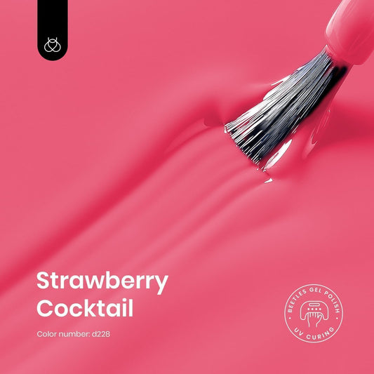 beetles brush stroke of coral polish showing smooth self-leveling texture