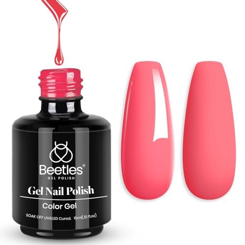 beetles bottle front view showing Strawberry Cocktail shade and compact 15ml size