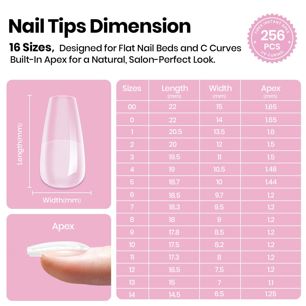Beetles gel polish styled short coffin set showing salon-look finish benefit