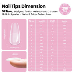 Beetles gel polish styled short coffin set showing salon-look finish benefit