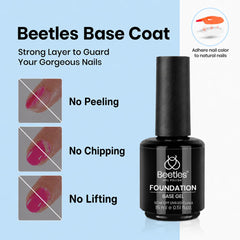 Beetles gel brush stroke texture demonstrating self-leveling benefit