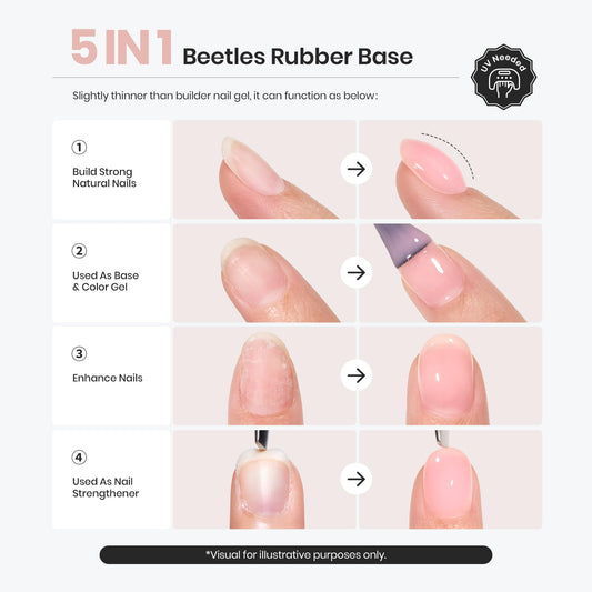 Beetles brush applying gel close-up showing smooth controllable texture