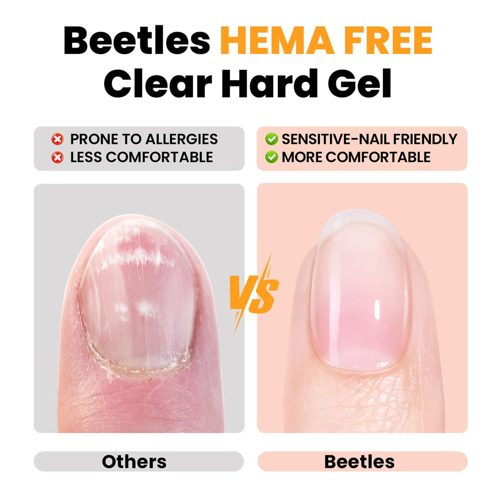 beetles close-up gel texture displaying smooth self-leveling consistency benefit