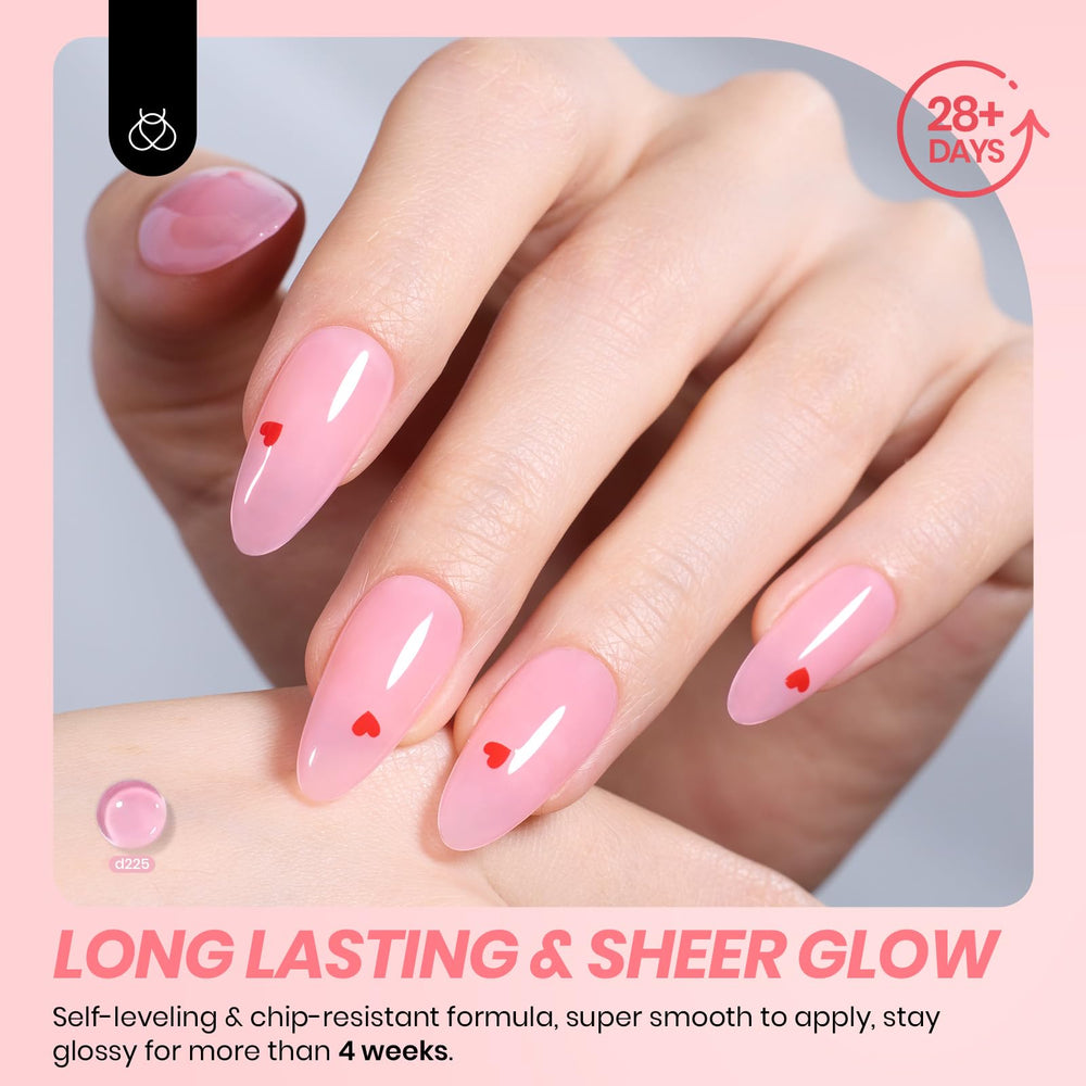 beetles texture glossy gel drop demonstrating smooth shine and buildable finish