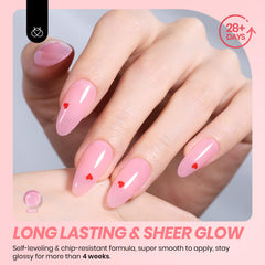 beetles texture glossy gel drop demonstrating smooth shine and buildable finish