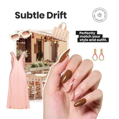 Beetles Gel Polish swatch stroke highlighting creamy texture and even coverage benefit