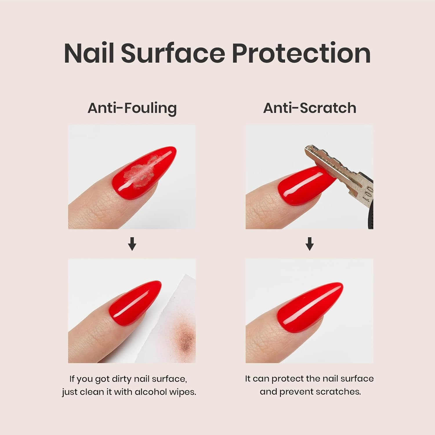 Beetles Gel Polish texture close-up showing smooth no-wipe top coat sheen