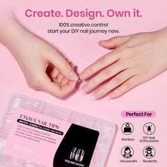 Beetles thin edge profile that blends with natural nail for seamless look