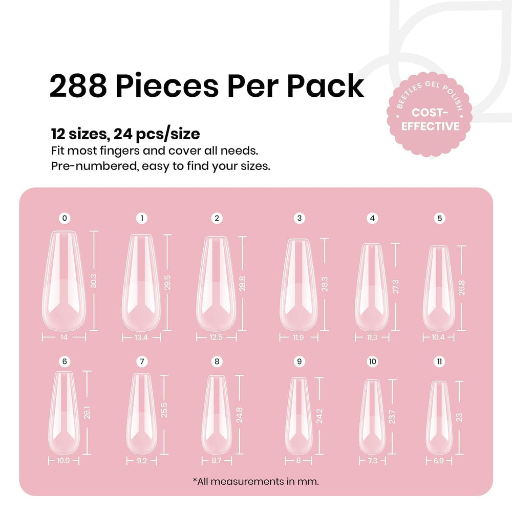 Beetles thin edge side profile blends naturally on nails