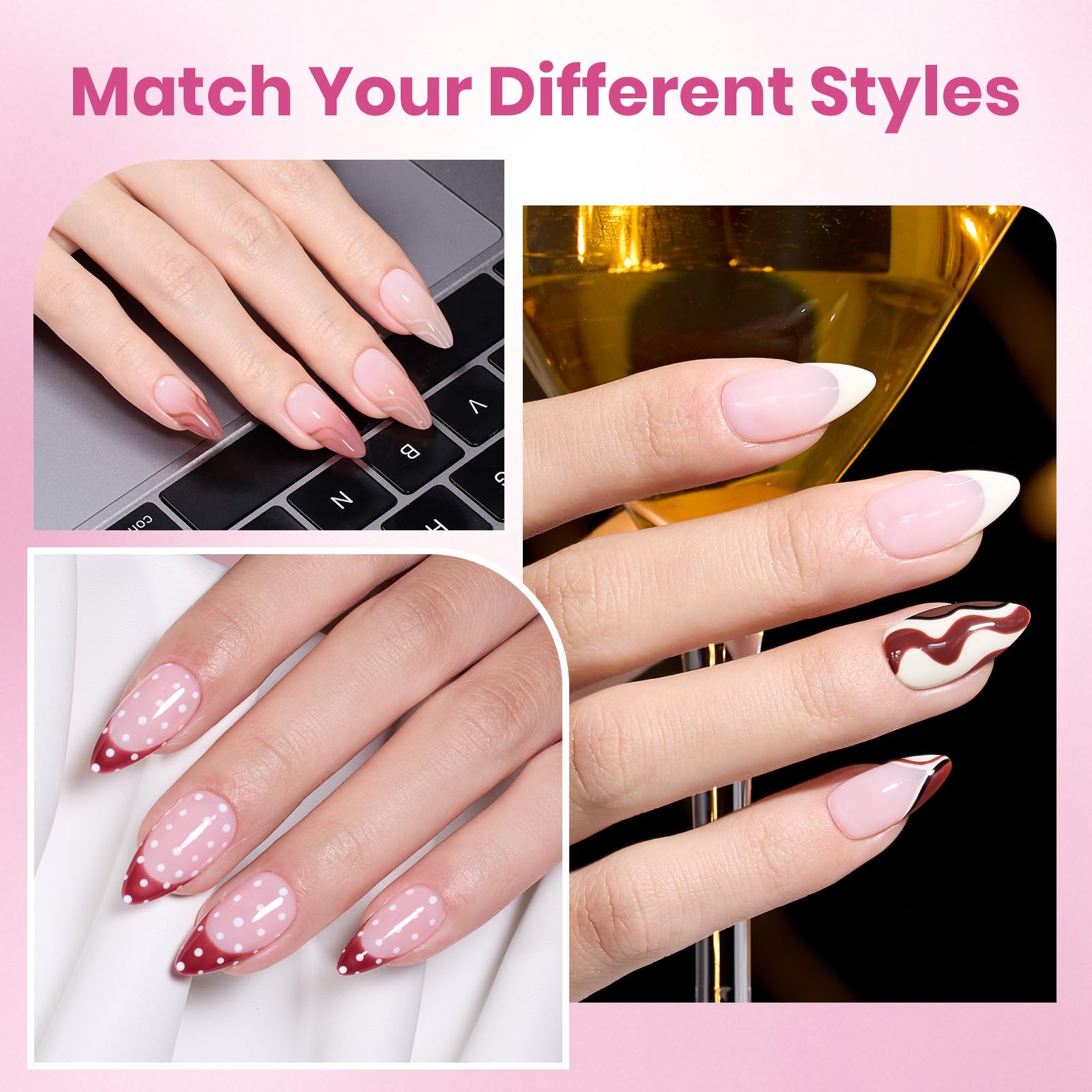 Beetles Gel Polish layout of 12 sizes of tips, ensures perfect fit benefit