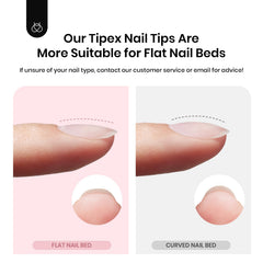 finished nails using beetles Tipex in lifestyle shot showing durable salon look