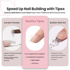 application scene with beetles Tipex being pressed onto nail demonstrating easy use