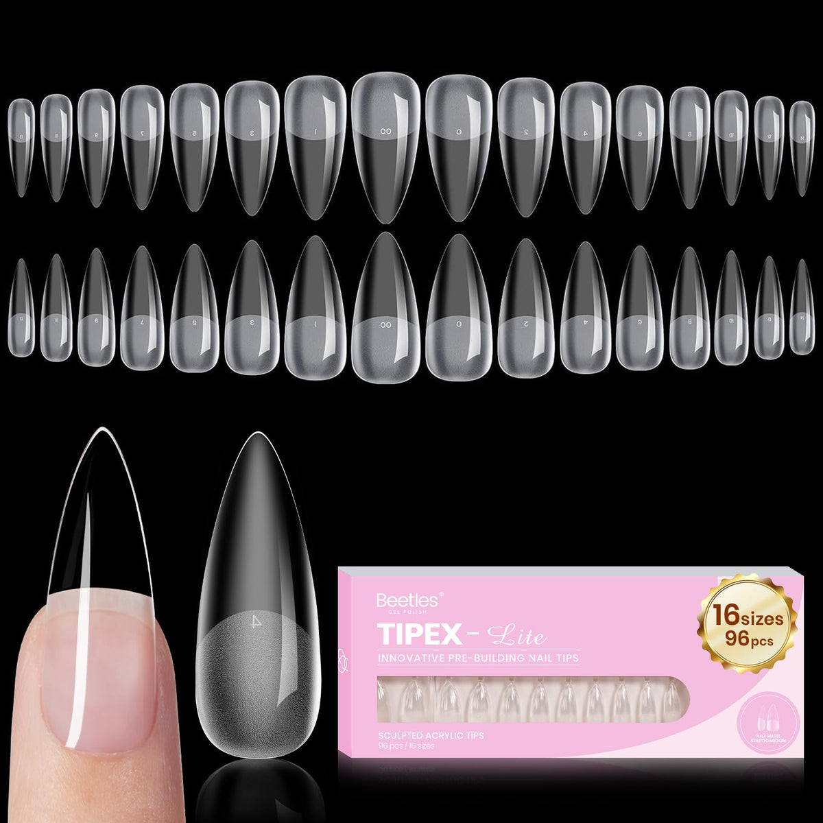 Beetles Tipex Lite front packaging showing full set and sizes for easy selection