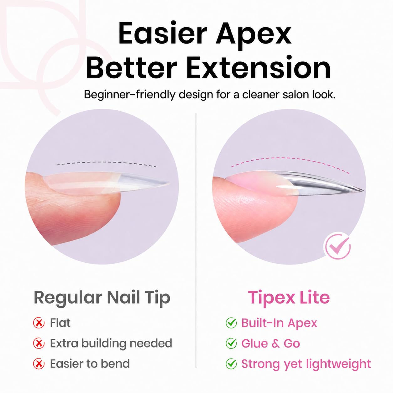 Beetles Tipex Lite application step with glue demonstrating quick at-home use