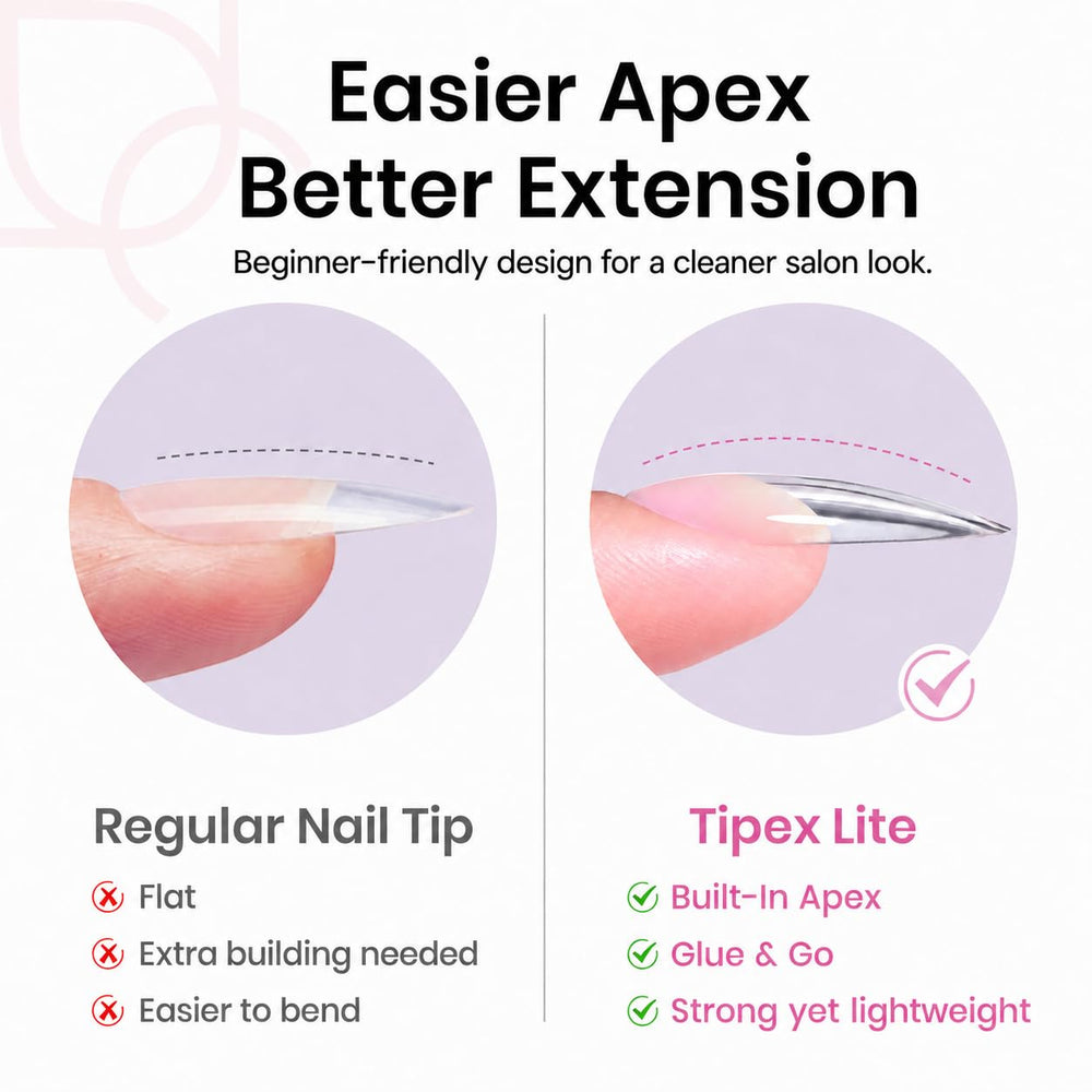 Beetles Tipex Lite application step with glue demonstrating quick at-home use