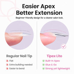 Beetles Tipex Lite application step with glue demonstrating quick at-home use