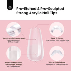 Beetles Tipex size display 00–14 showing wide size range for a custom nail fit
