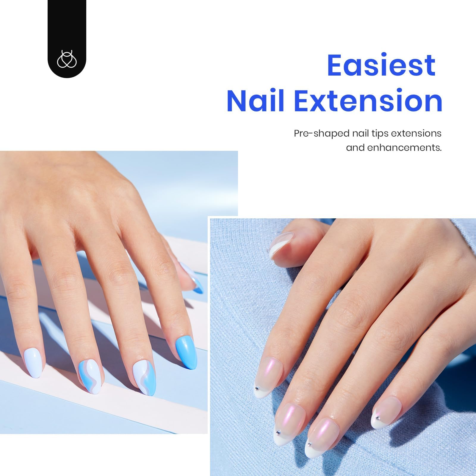 Beetles Gel Polish numbered tip tray displays 12 sizes for easy fitting