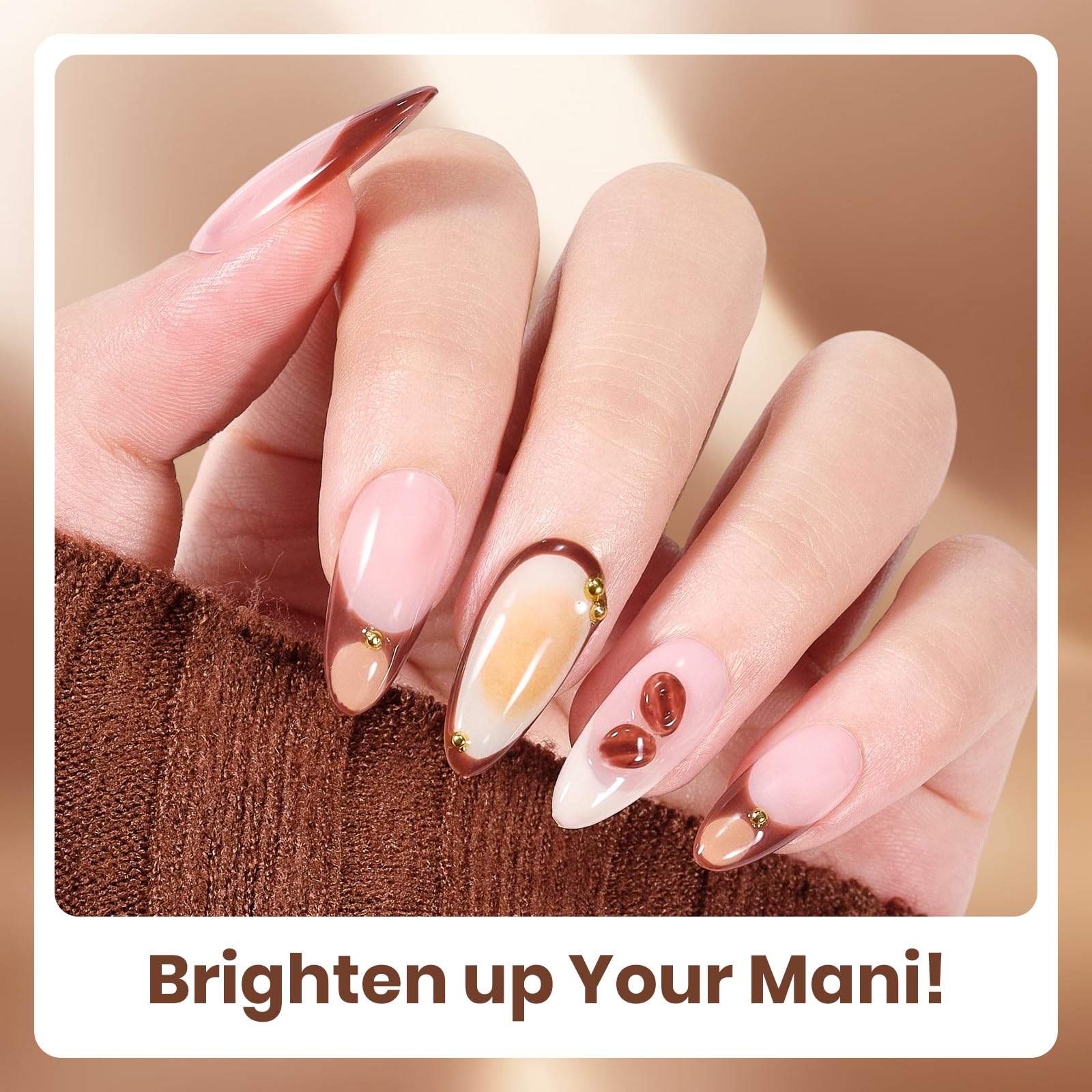 Beetles Gel Polish on manicured hands in lifestyle scene showcasing wearable elegance
