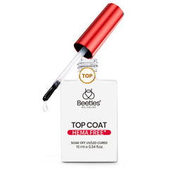 beetles gel polish front bottle showing sleek packaging and product identity benefit