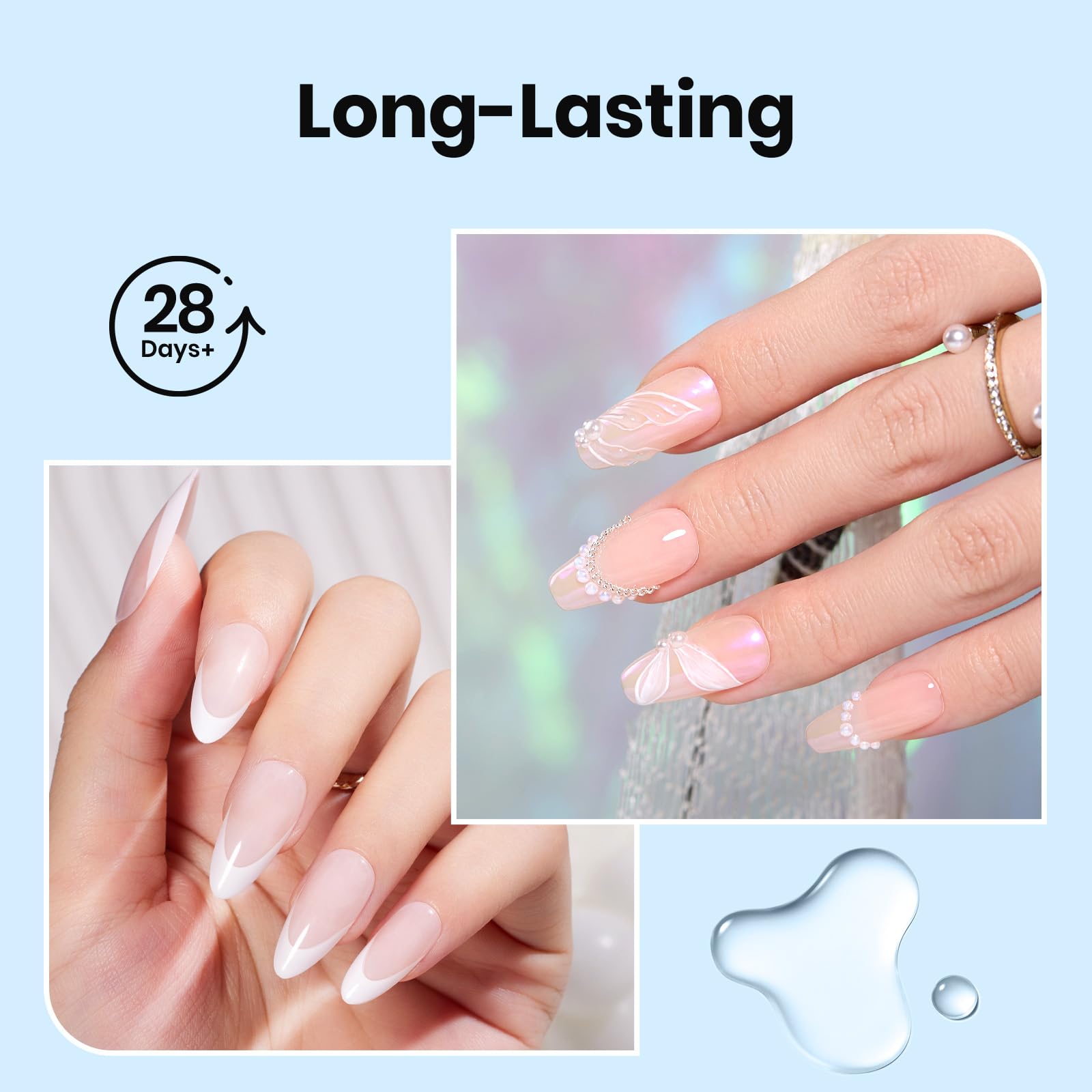 beetles high-gloss top coat on nail showing durable shine benefit