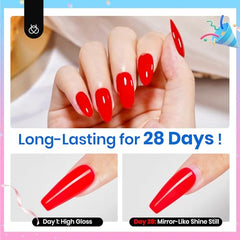 beetles applied on manicured nails showing salon-quality durable shine