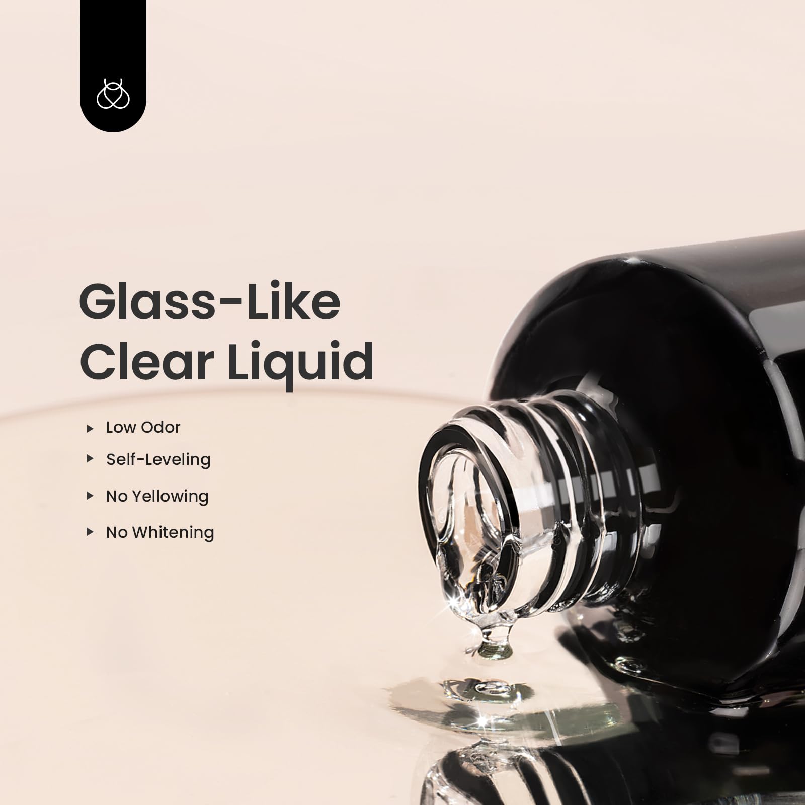 Beetles Gel Top Coat cured surface close-up highlighting mirror-like shine benefit