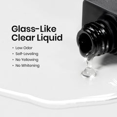 Beetles bottle next to a UV LED lamp illustrating fast curing benefit