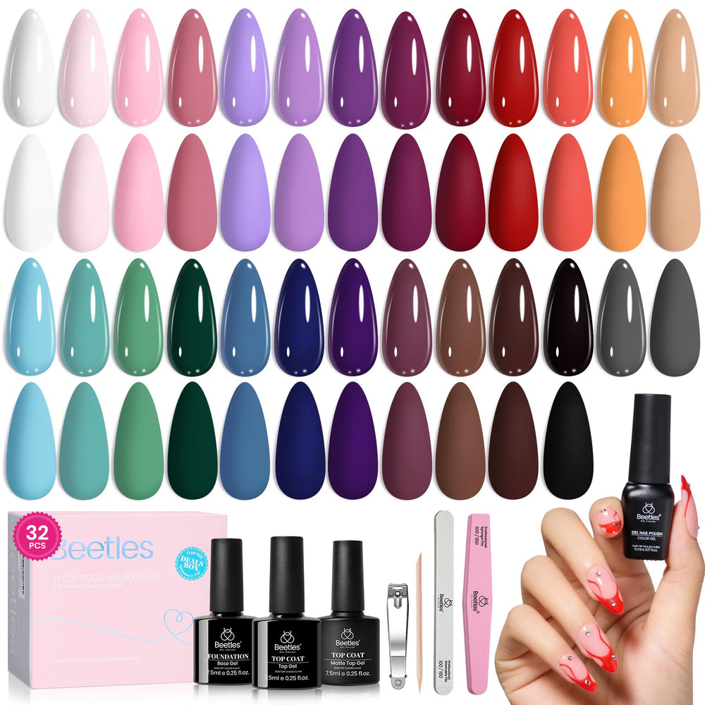 beetles front packaging showing full 25-color kit and tools, ideal gifting