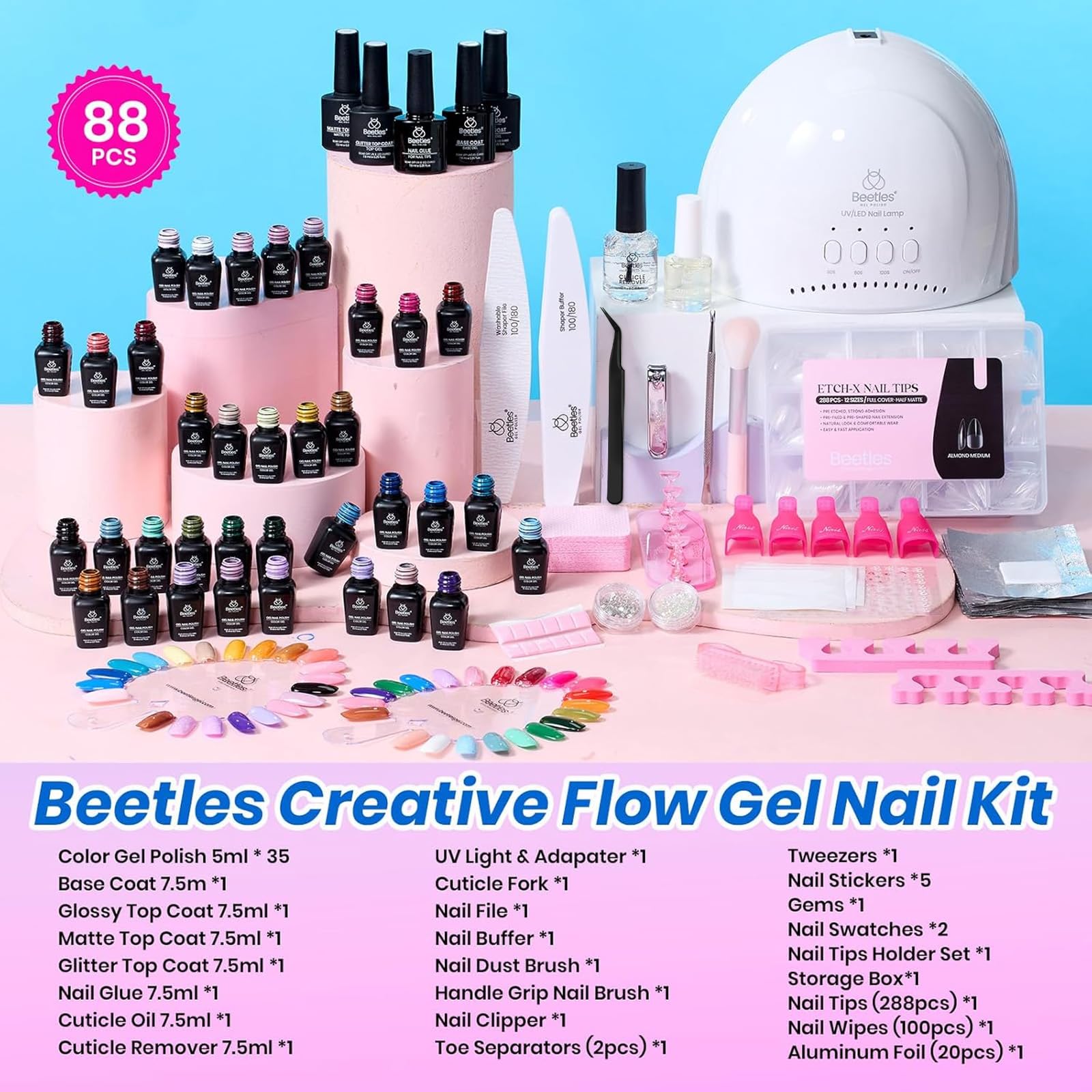beetles uv lamp front view curing hands fast and even results