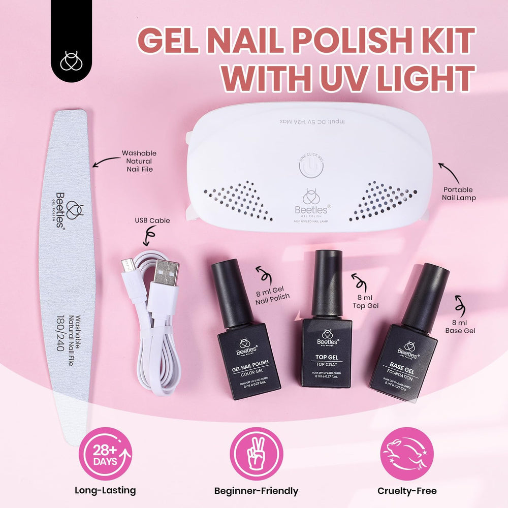 Beetles UV LED lamp and control buttons for fast gel curing